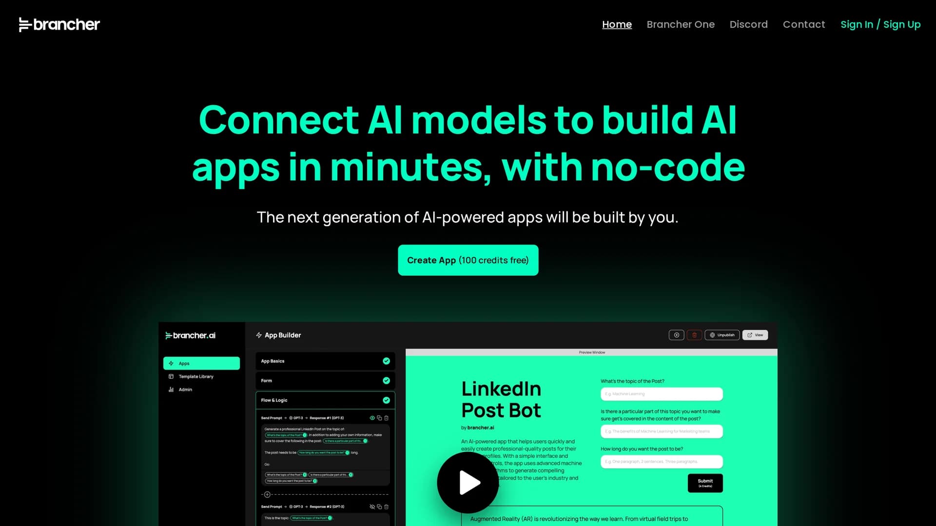 brancher-ai homepage