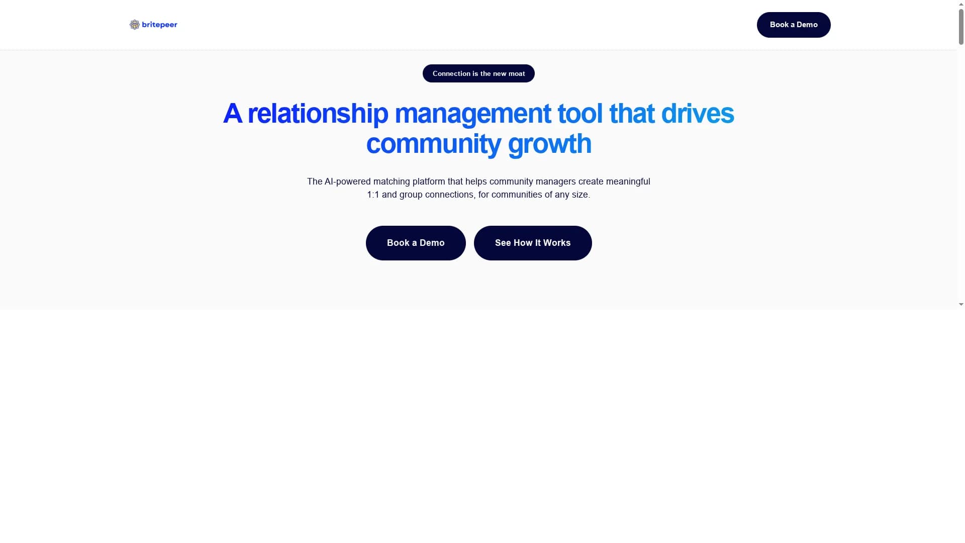 britepeer homepage