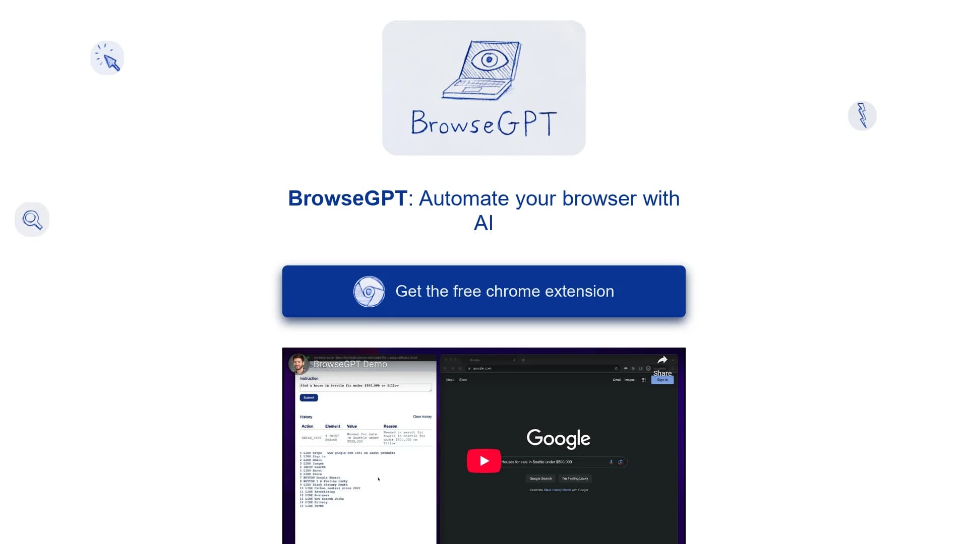 browsegpt homepage