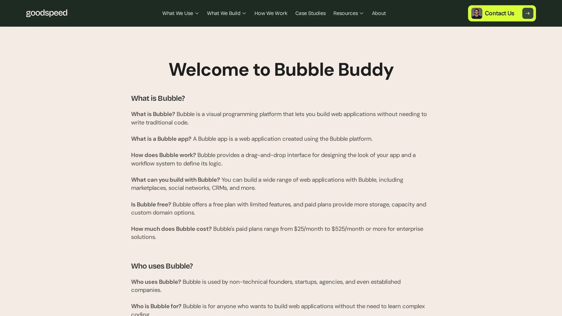 bubble-buddy homepage