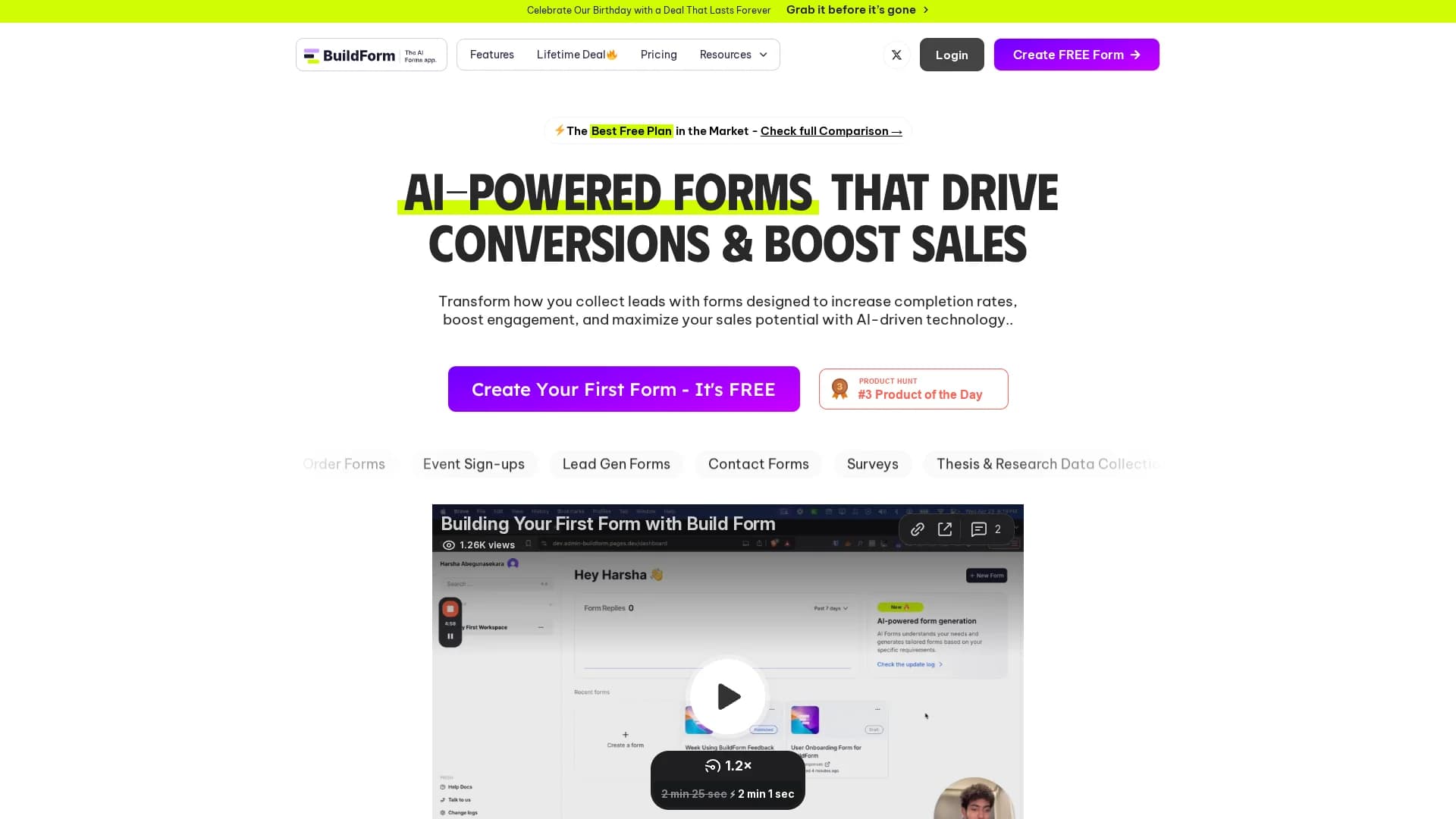 buildform homepage
