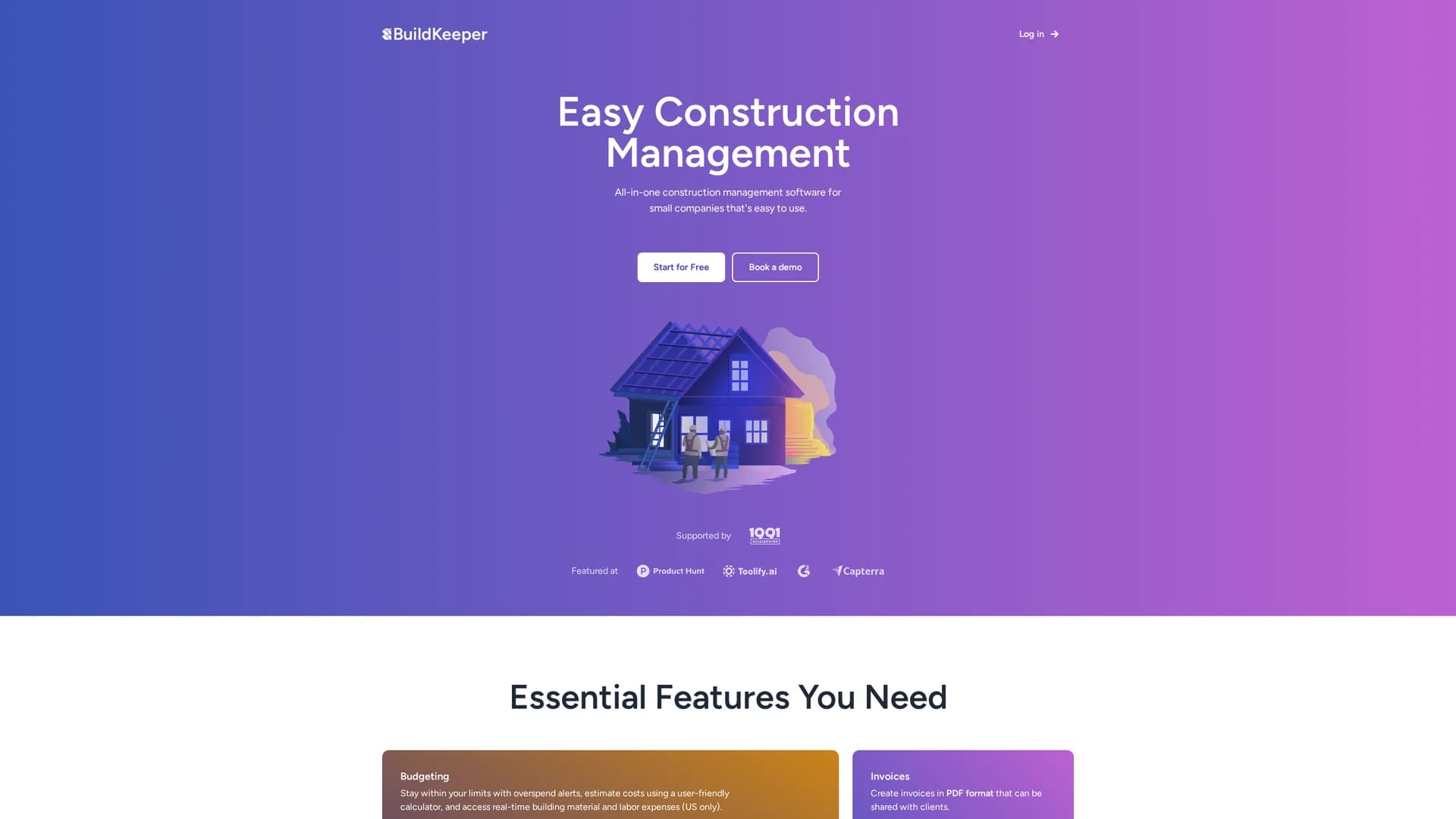 buildkeeper homepage