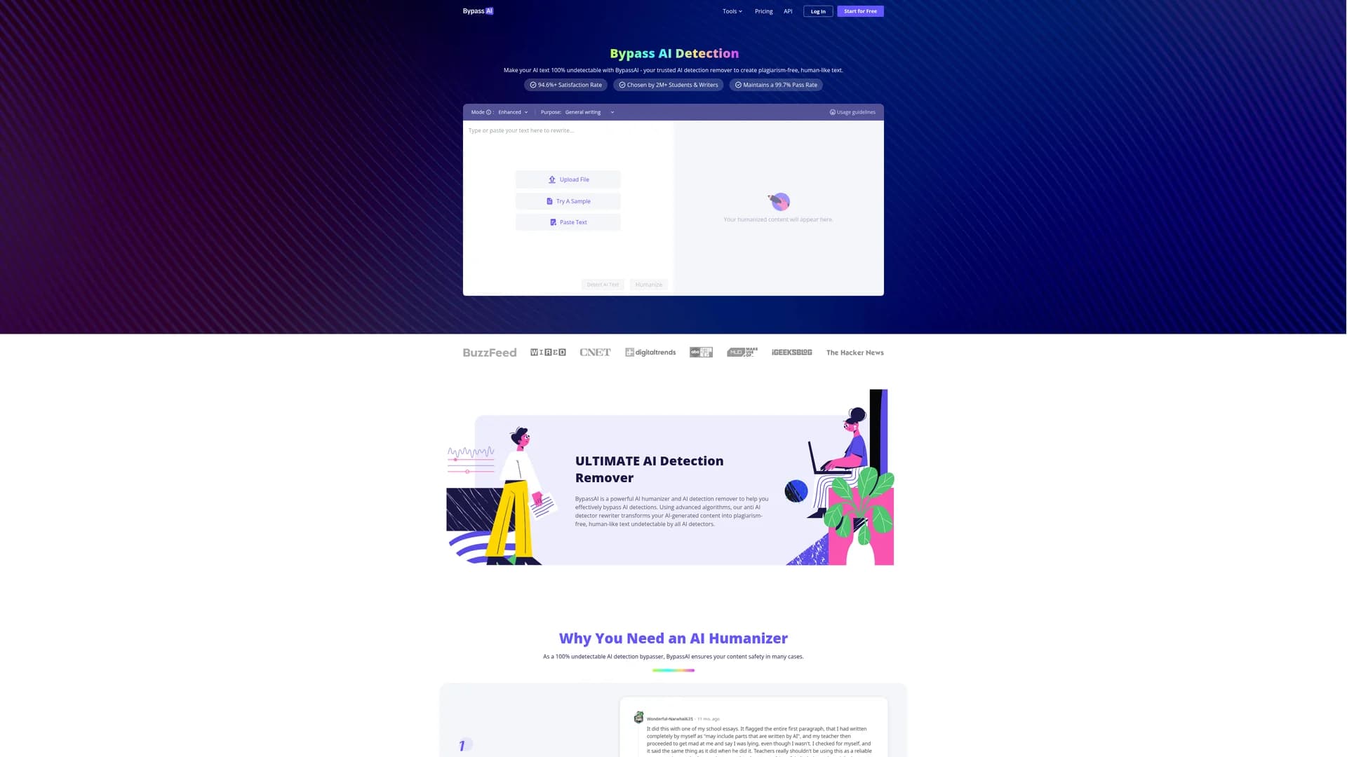 bypass-ai homepage