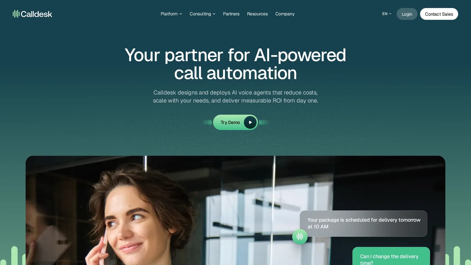 calldesk homepage