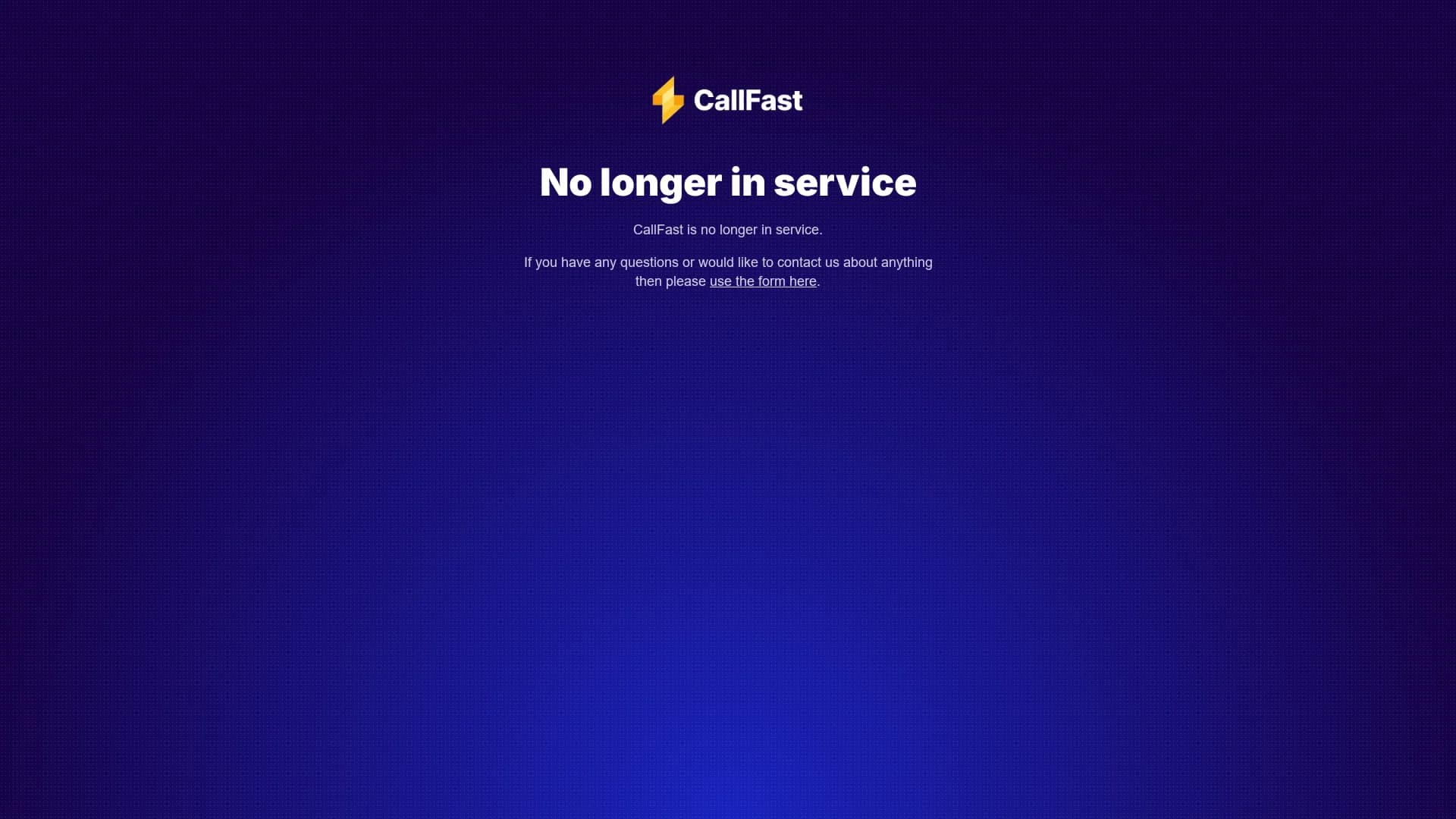 callfast homepage
