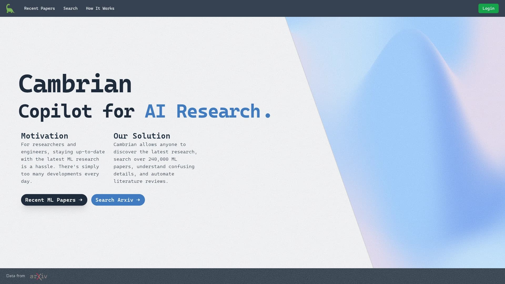 cambrian homepage