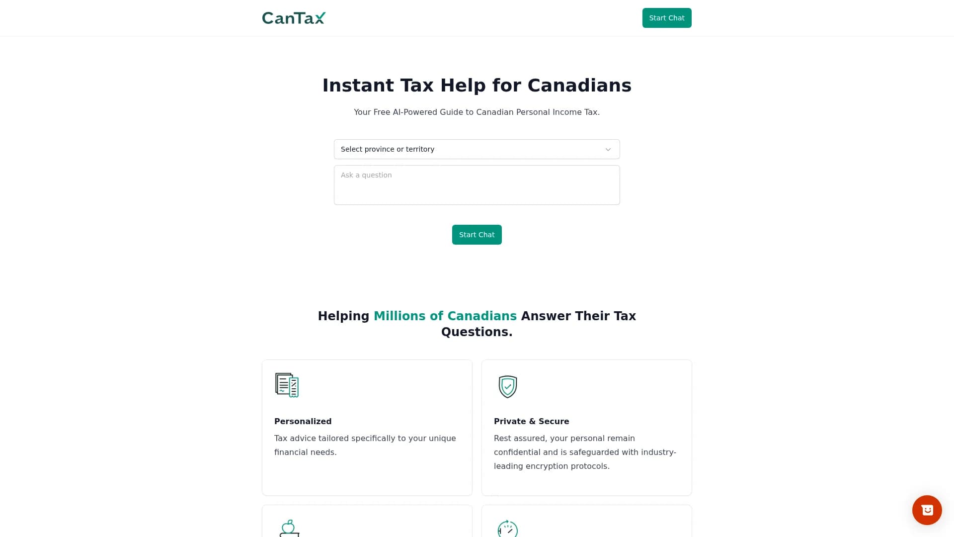 cantax homepage