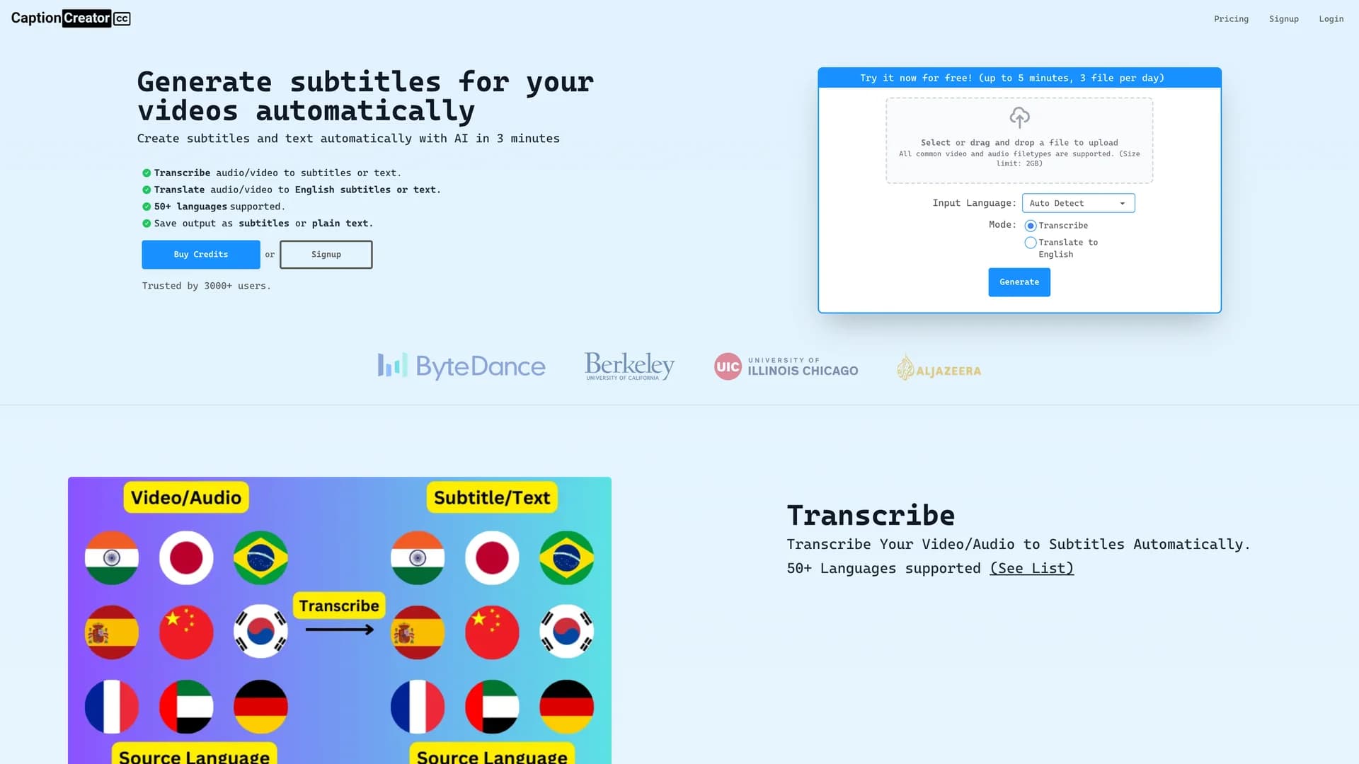 captioncreator homepage