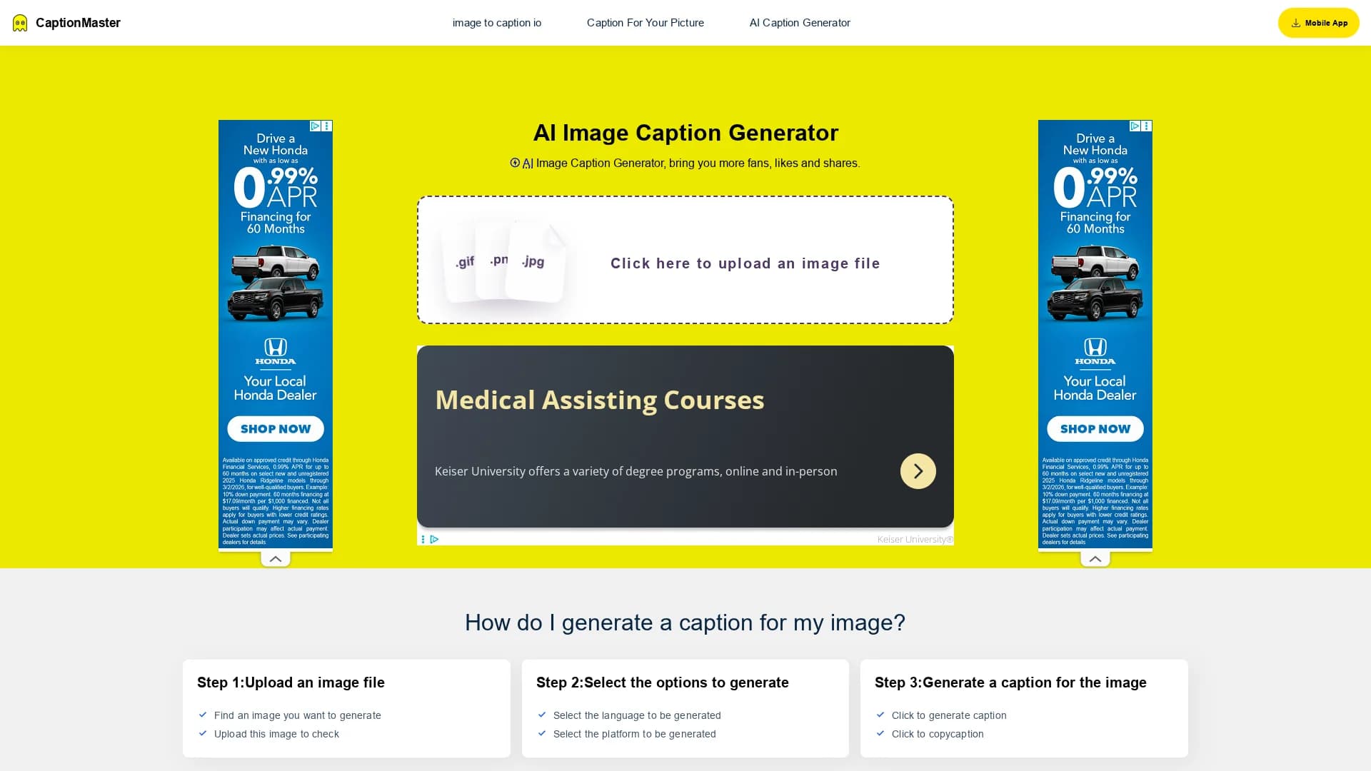 captionmaster homepage