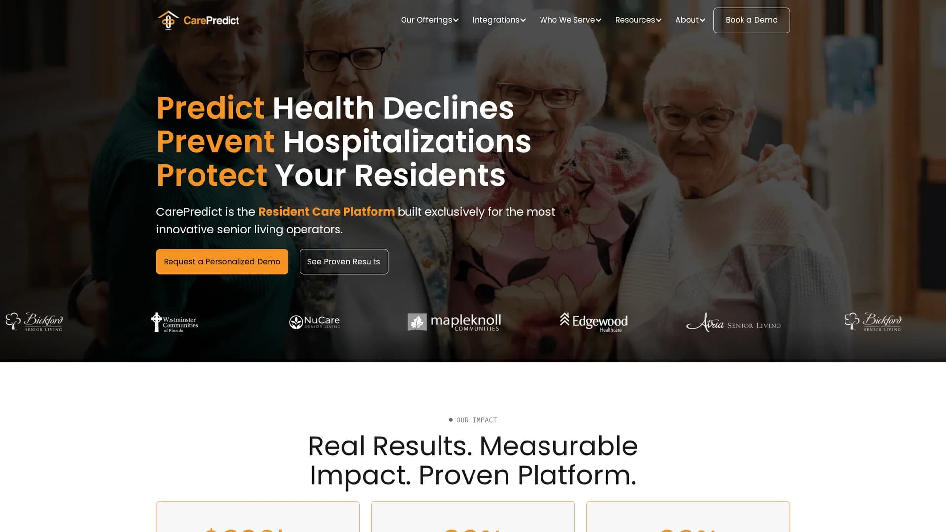 carepredict-com homepage