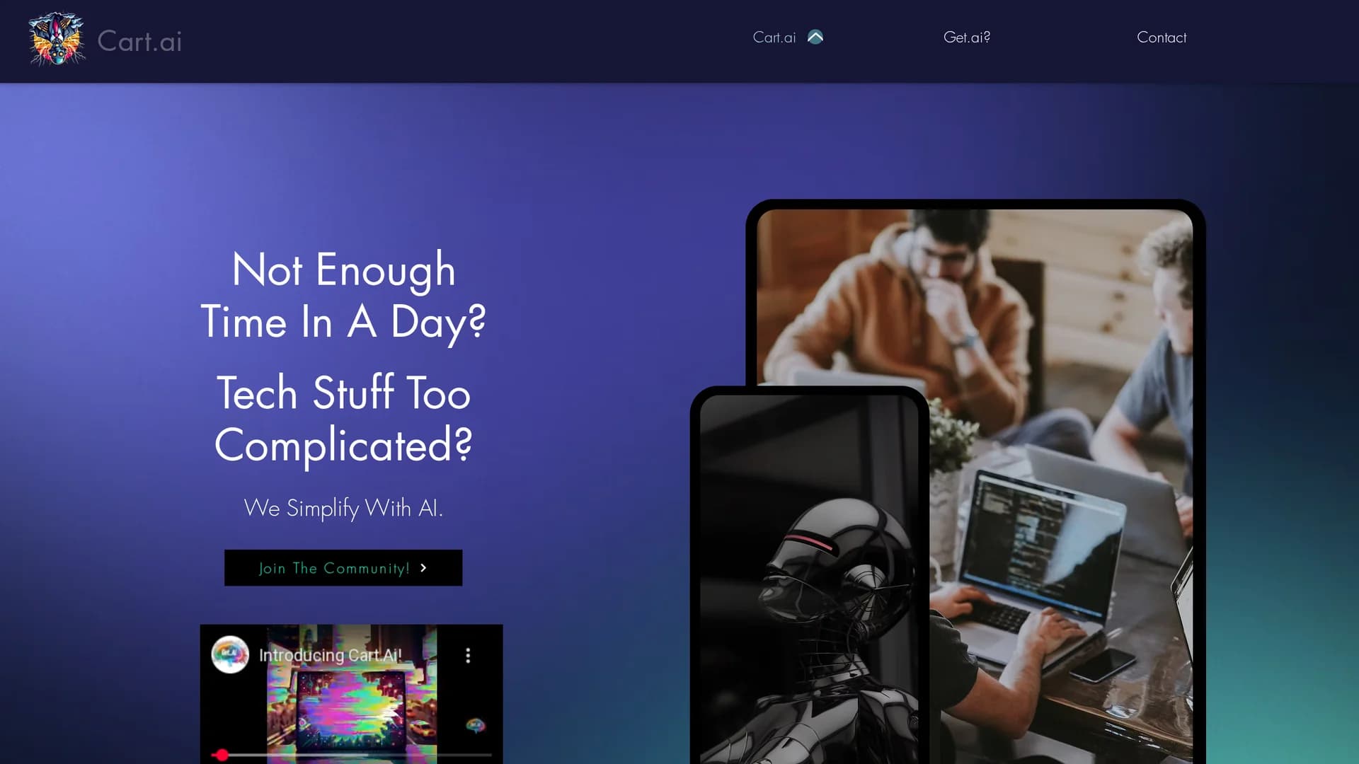 cart-ai homepage