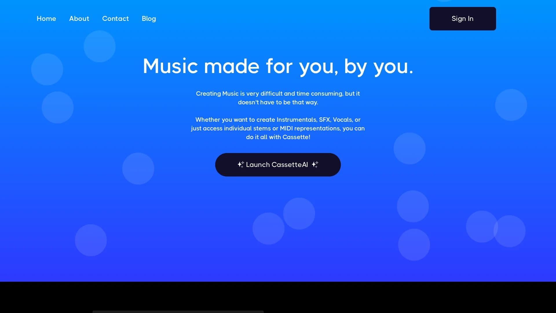 cassetteai homepage