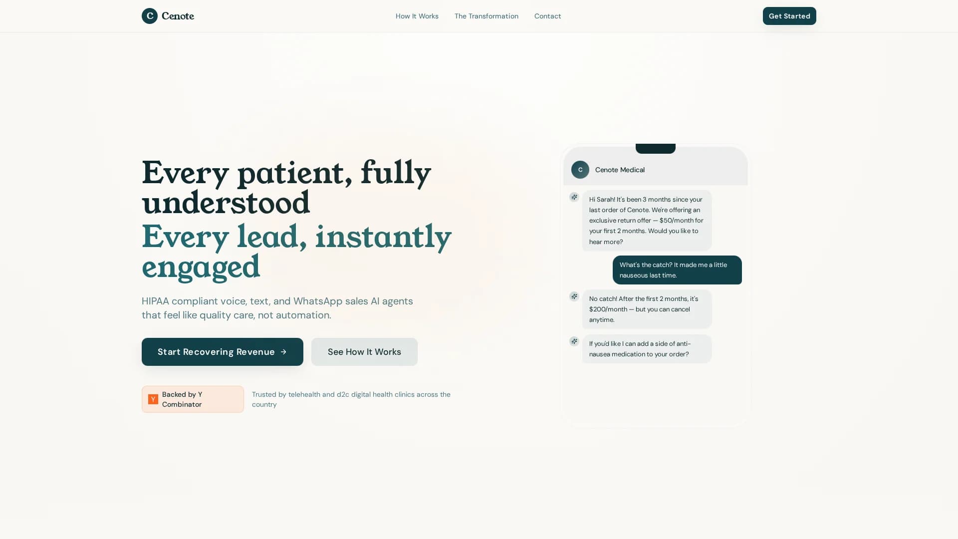 cenote homepage