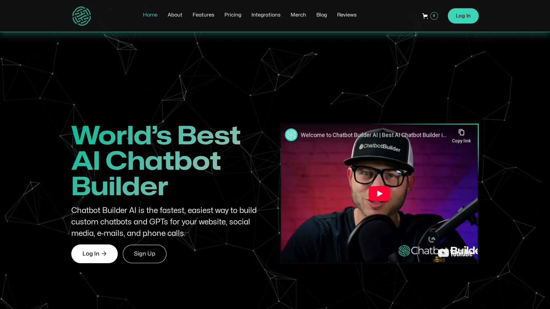 chatbotbuilder-ai homepage