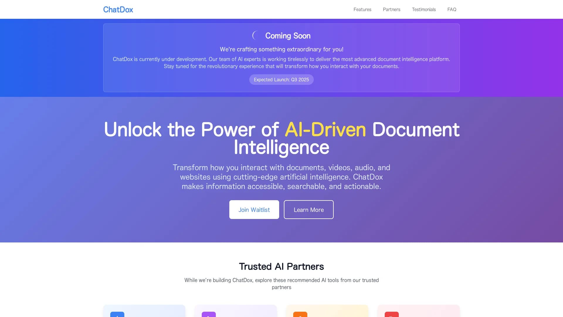 chatdox-ai homepage