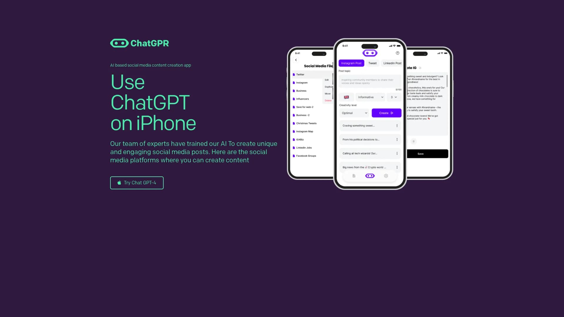 chatgpr homepage