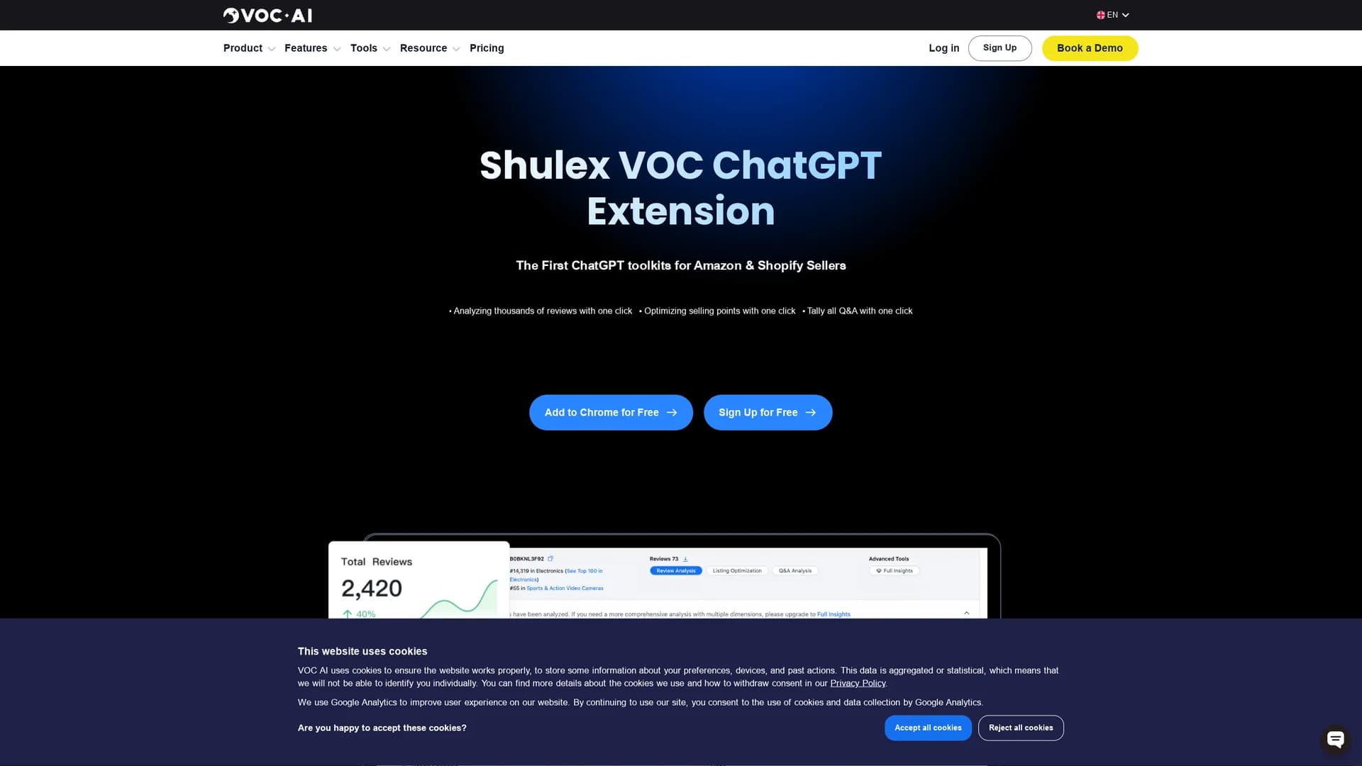 chatgpt-for-amazon homepage