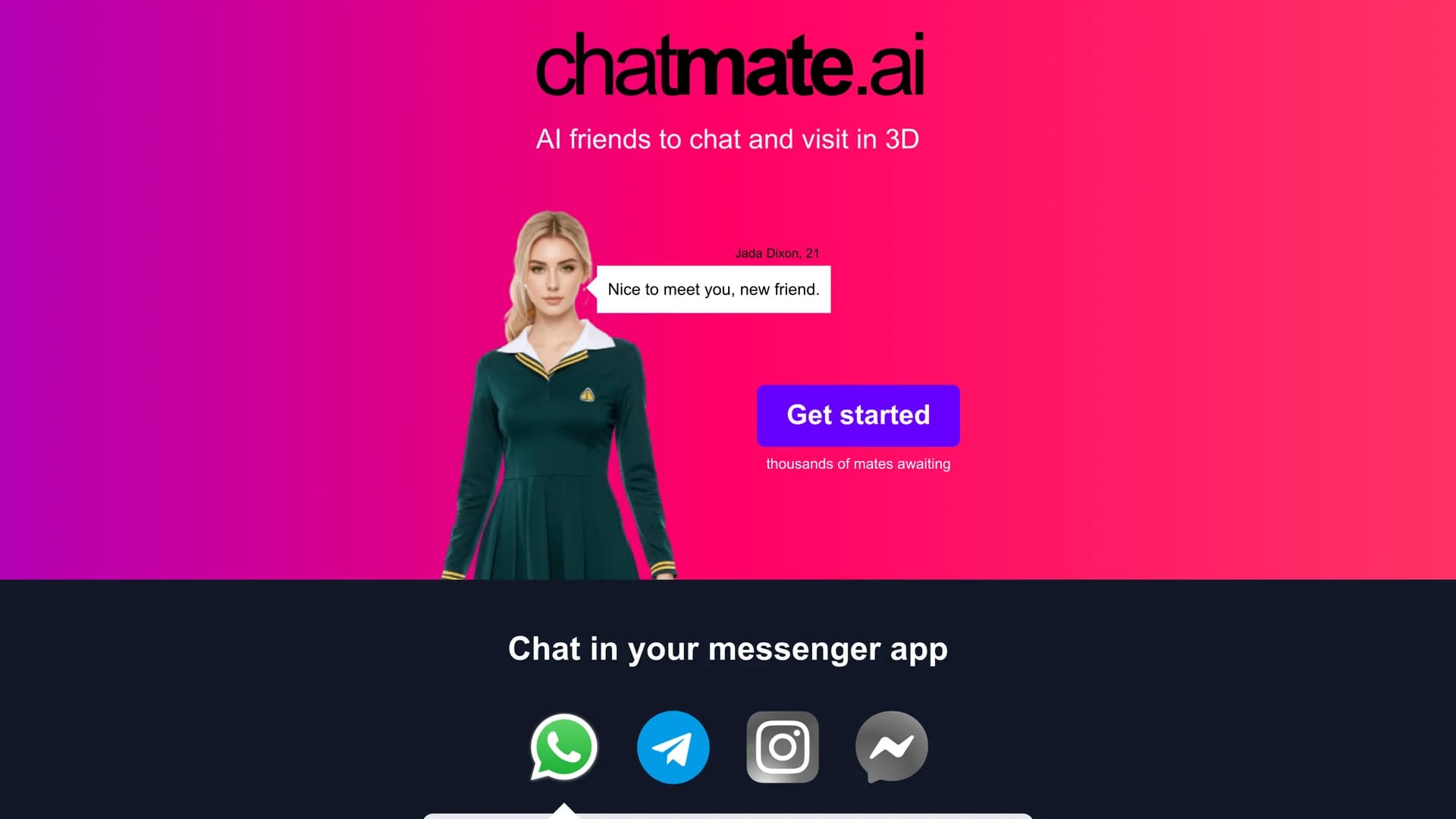 chatmate-ai homepage