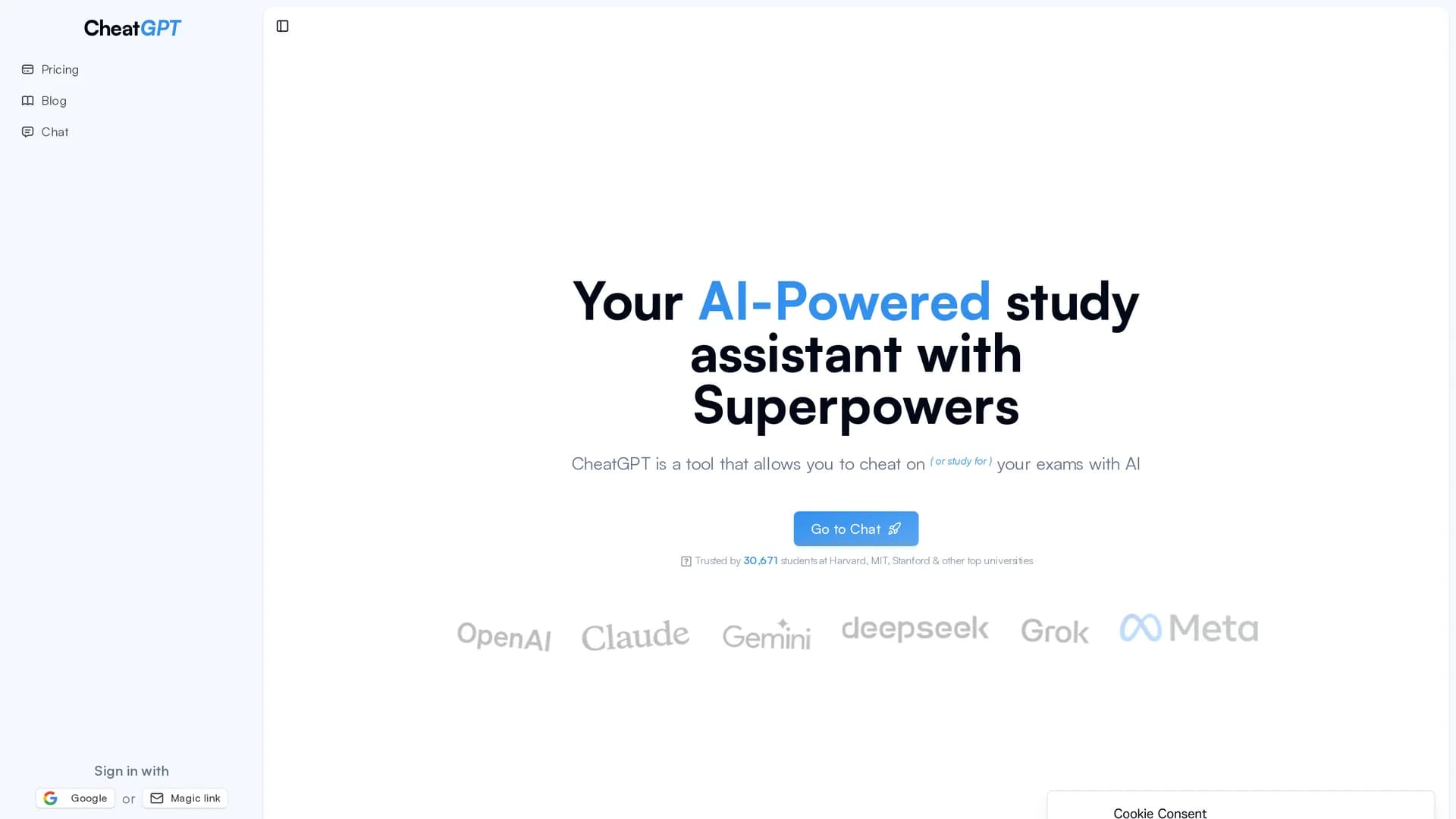 cheatgpt homepage