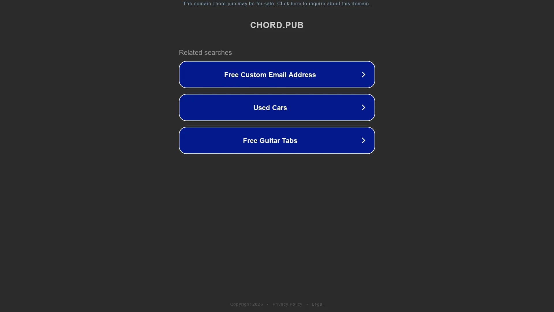 chord-pub homepage