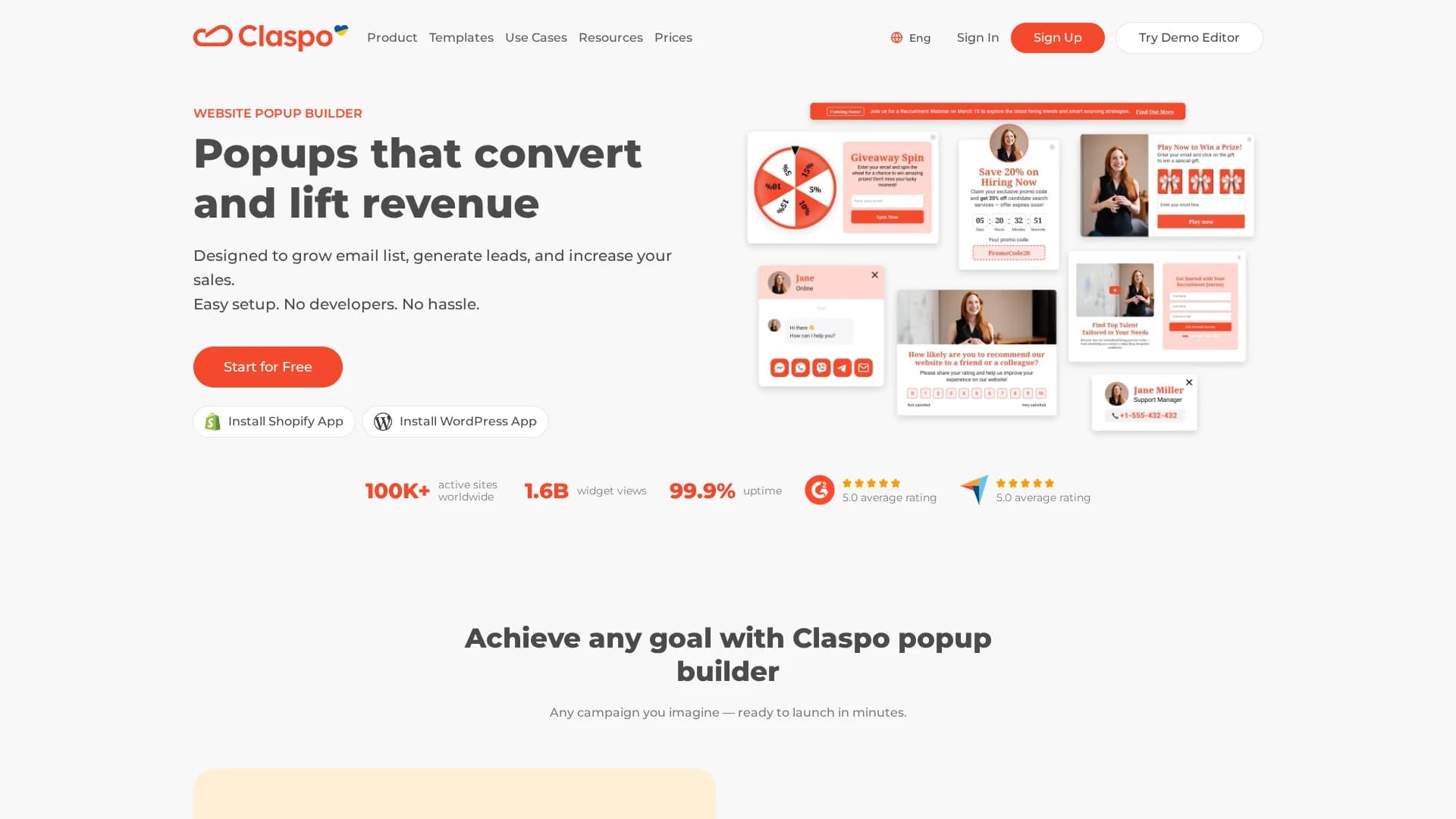 claspo homepage