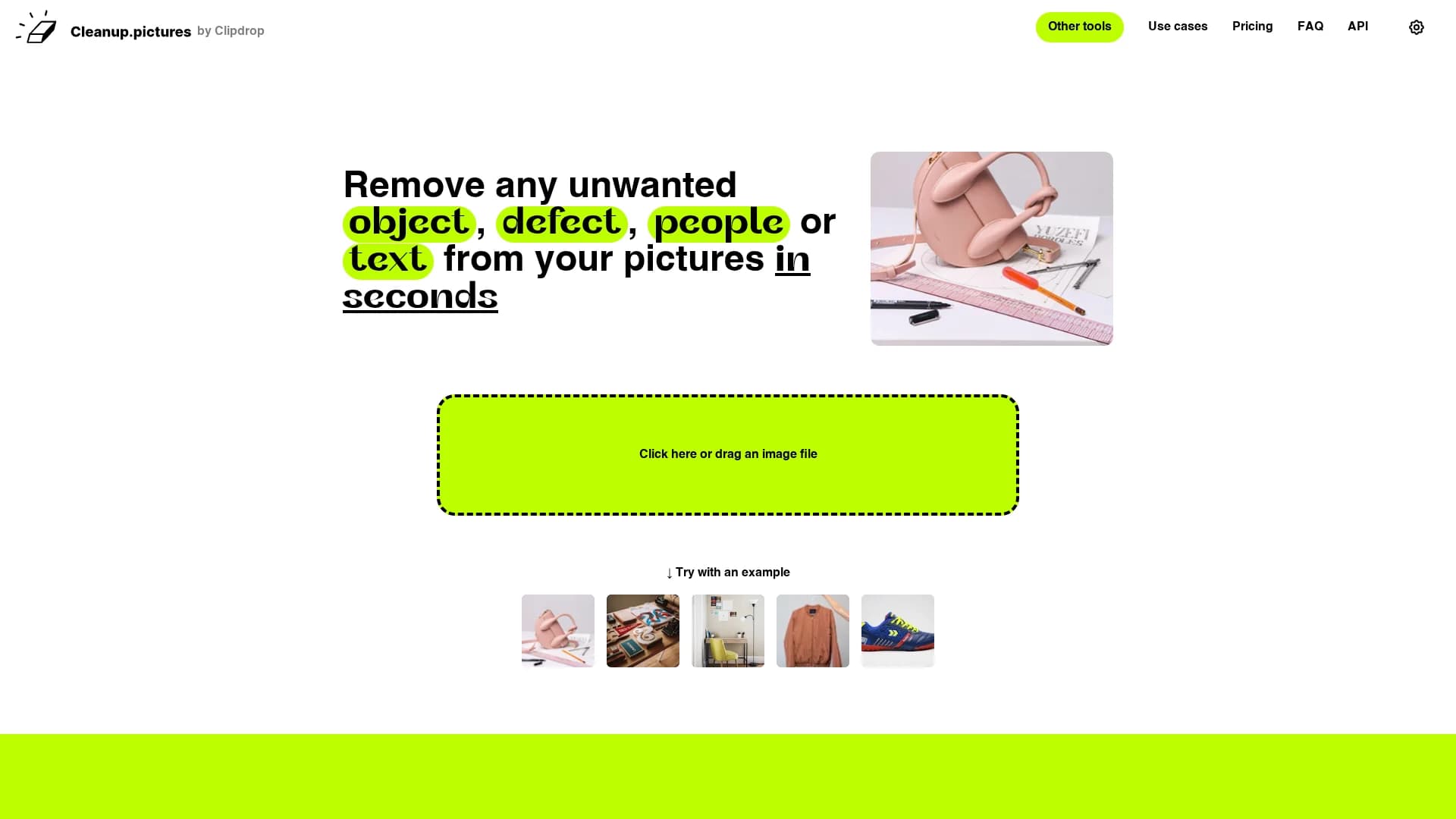 cleanup-pictures homepage
