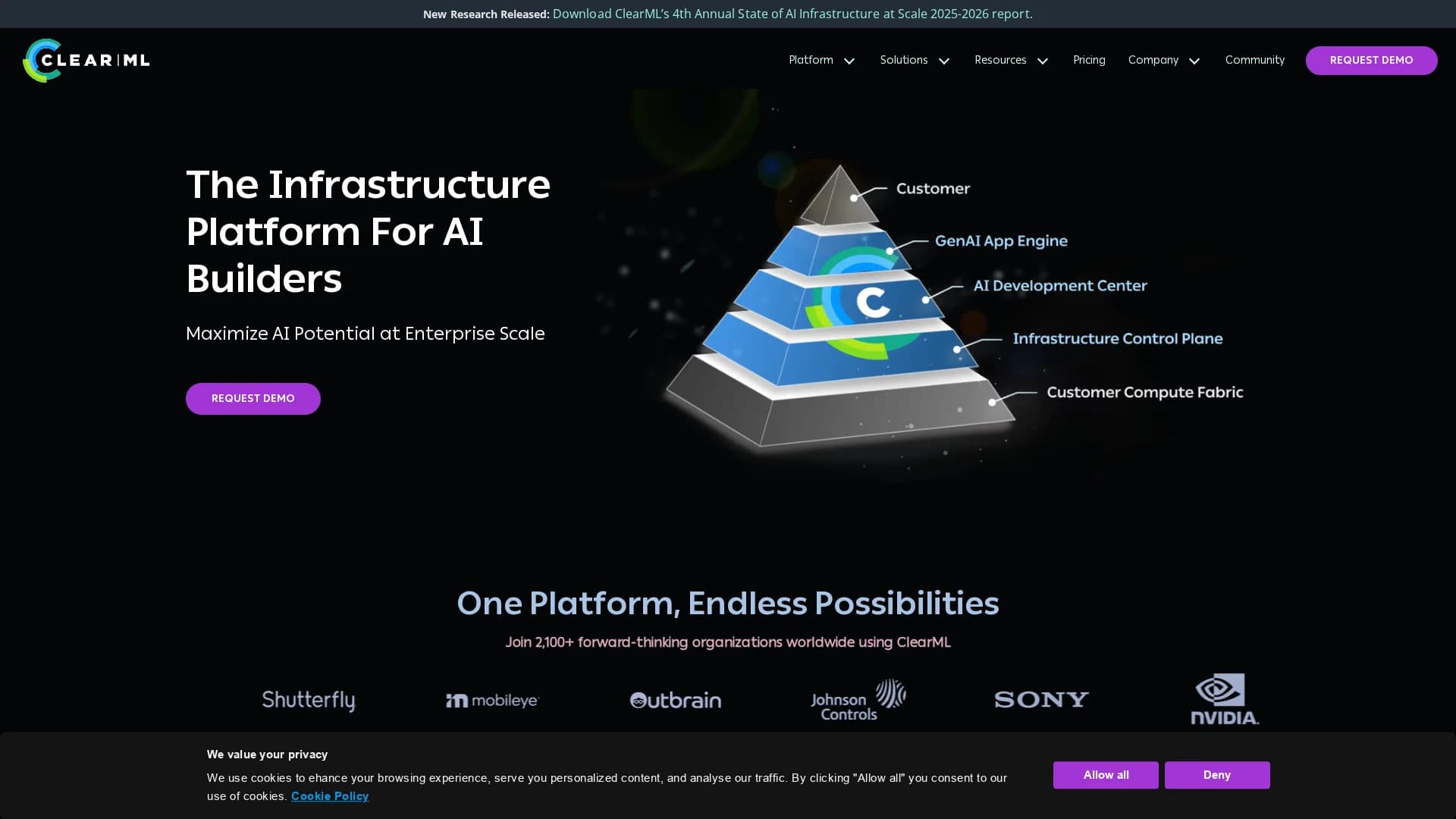 clear-ml homepage