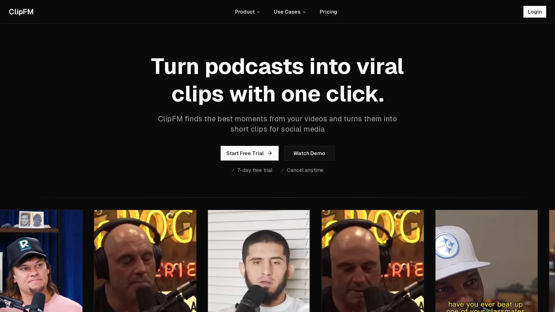 clip-fm homepage