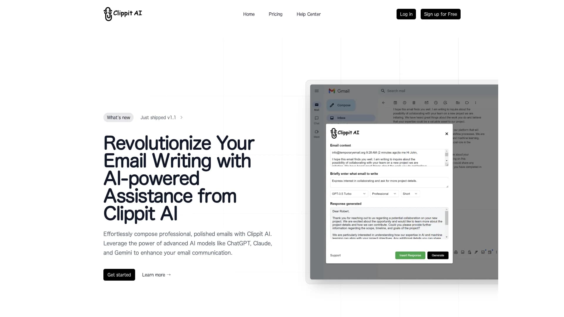 clippit-ai homepage