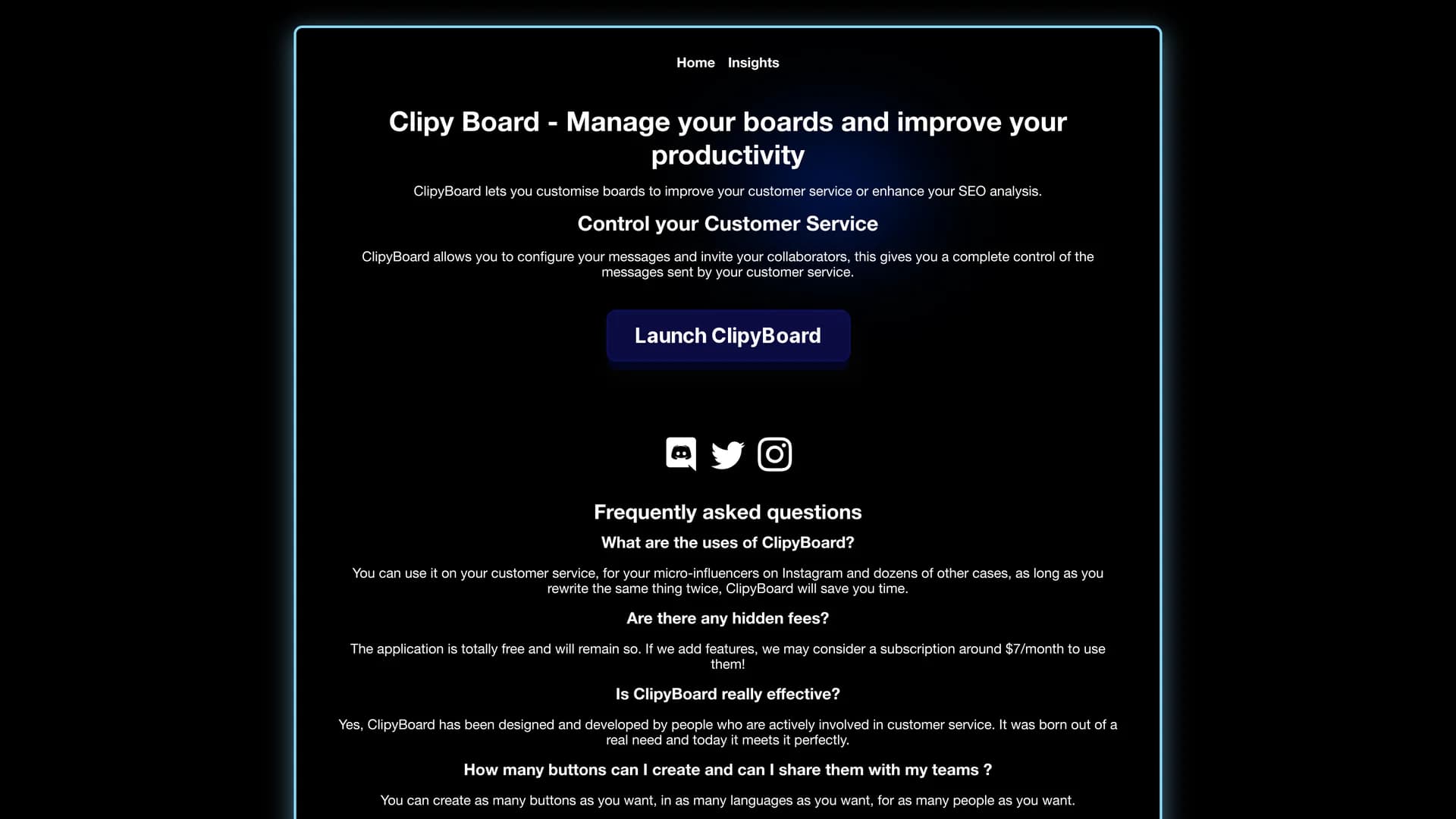clipyboard homepage