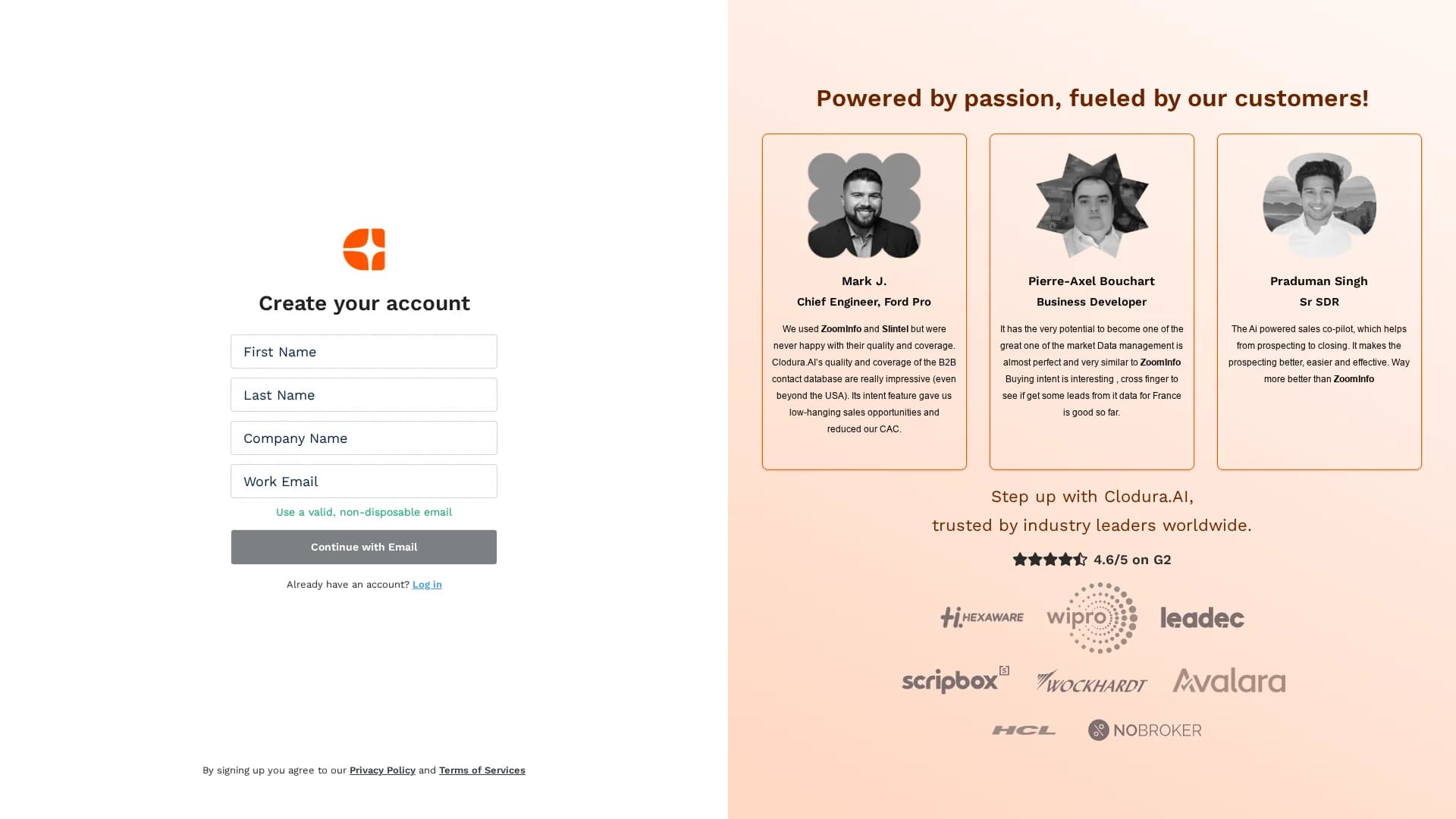 clodura-ai homepage