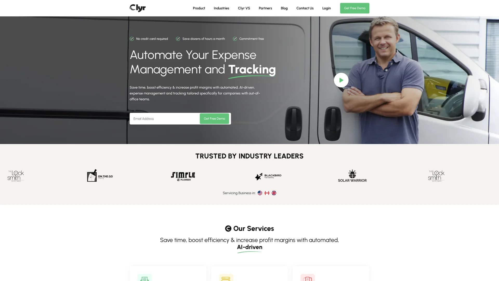 clyr homepage