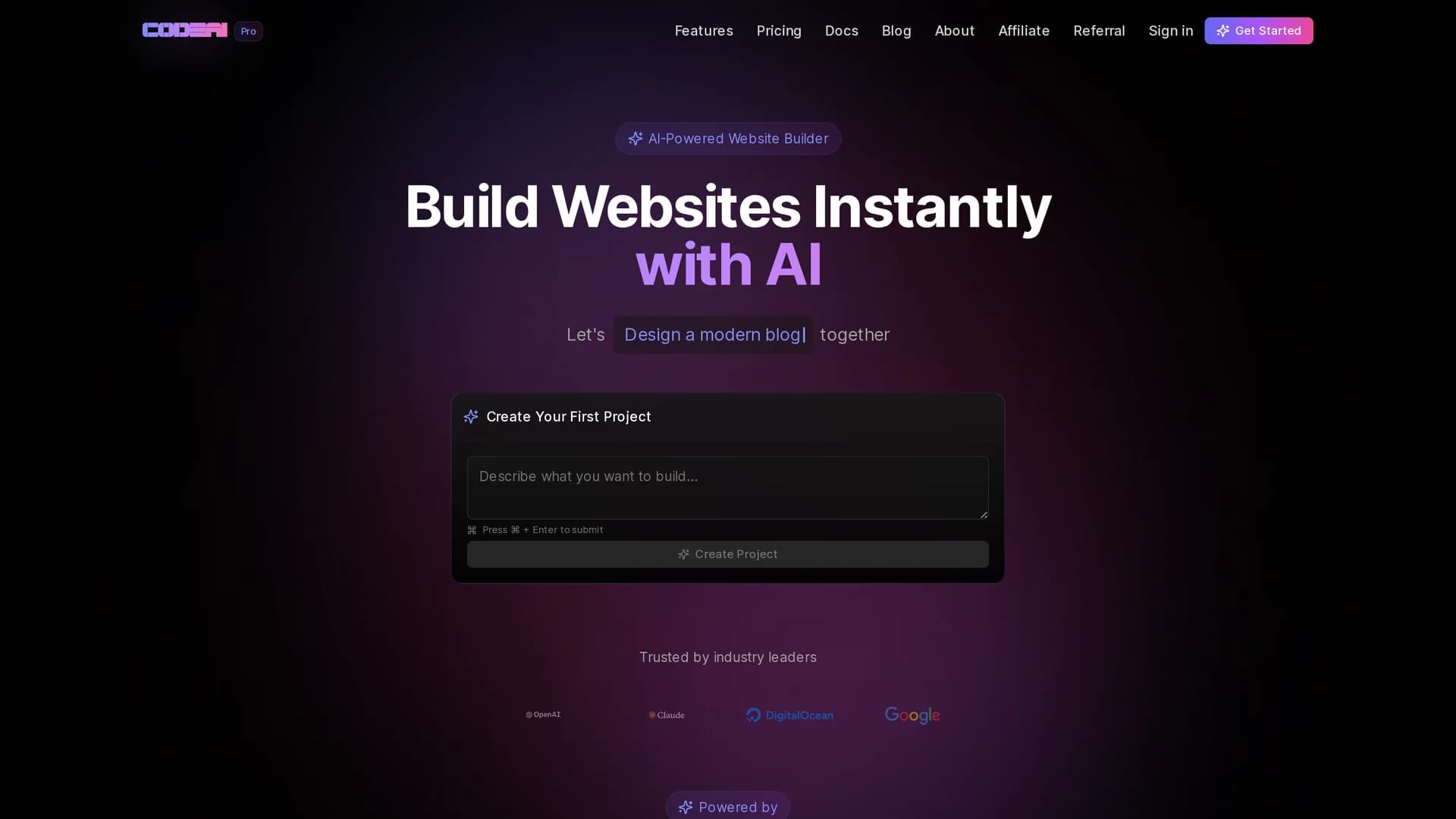 codeai homepage