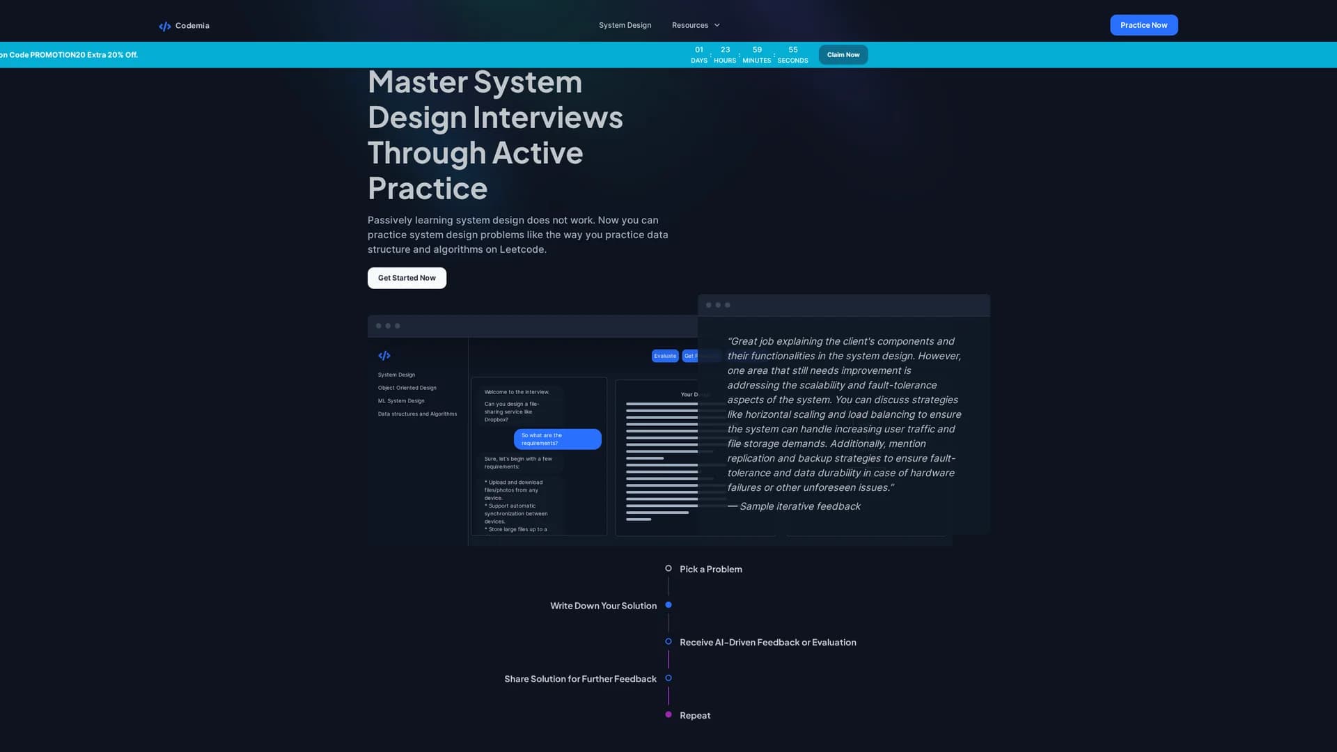 codemia homepage