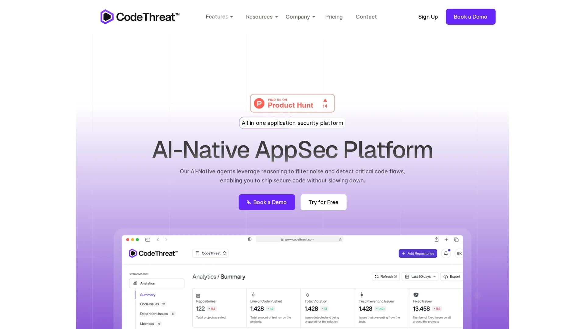 codethreat homepage