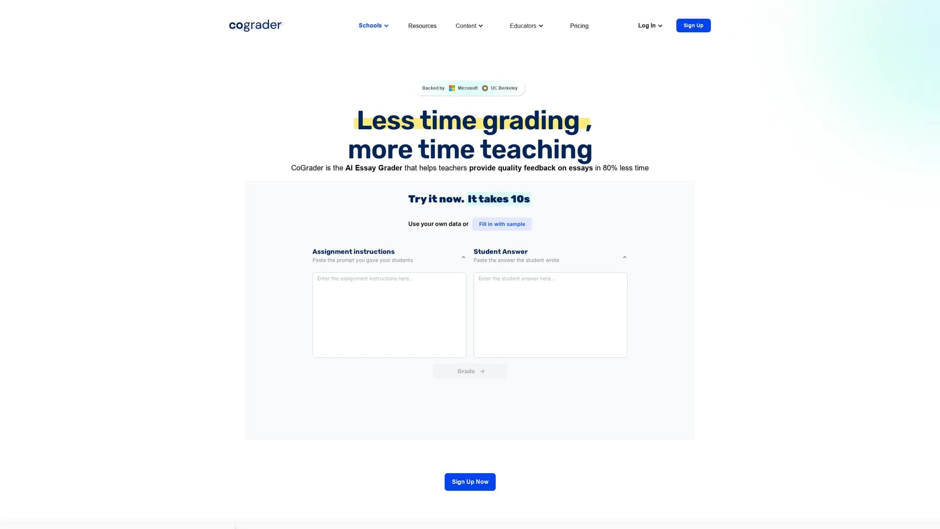 cograder homepage