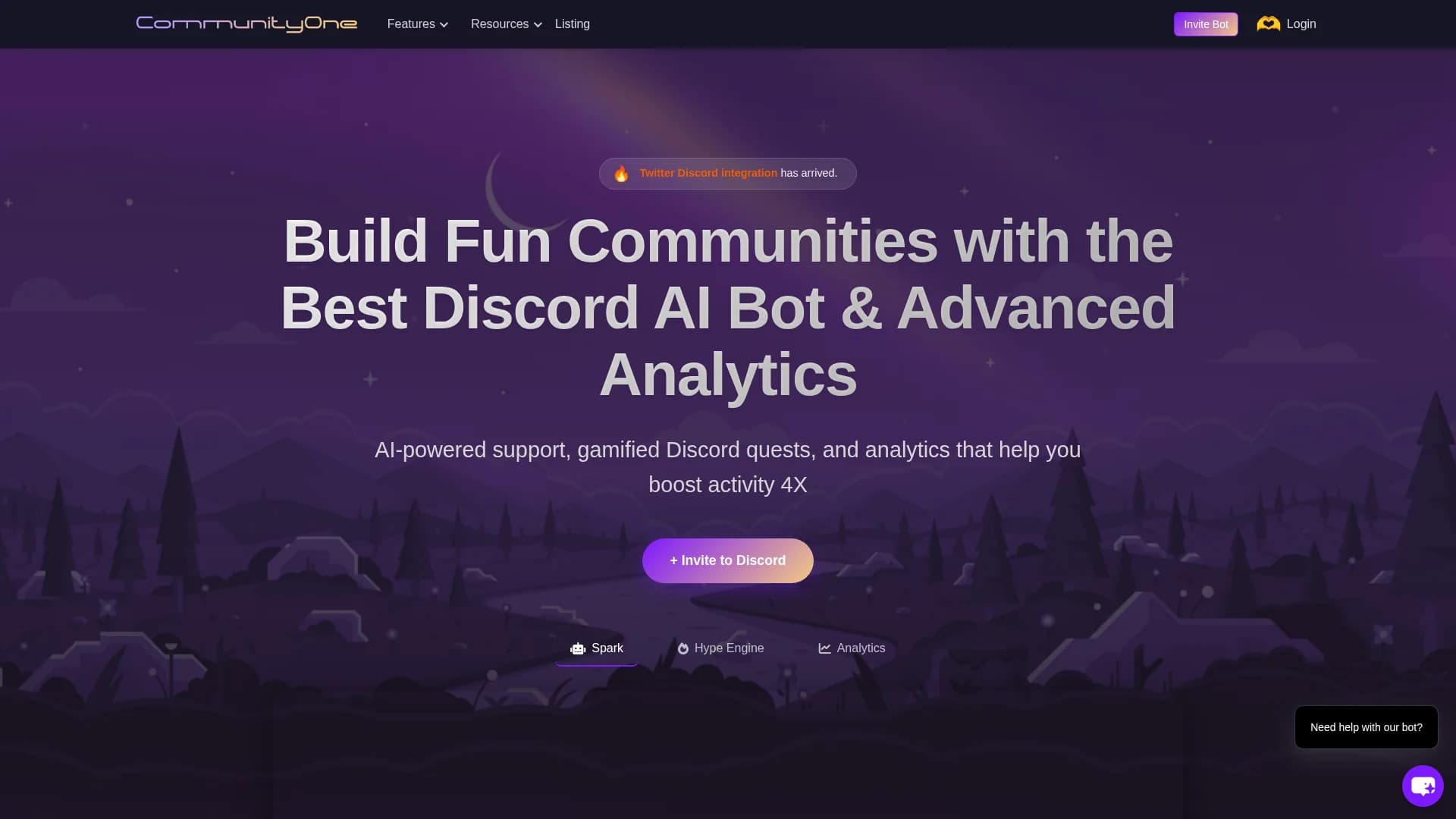 communityone-ai-discord-bot homepage