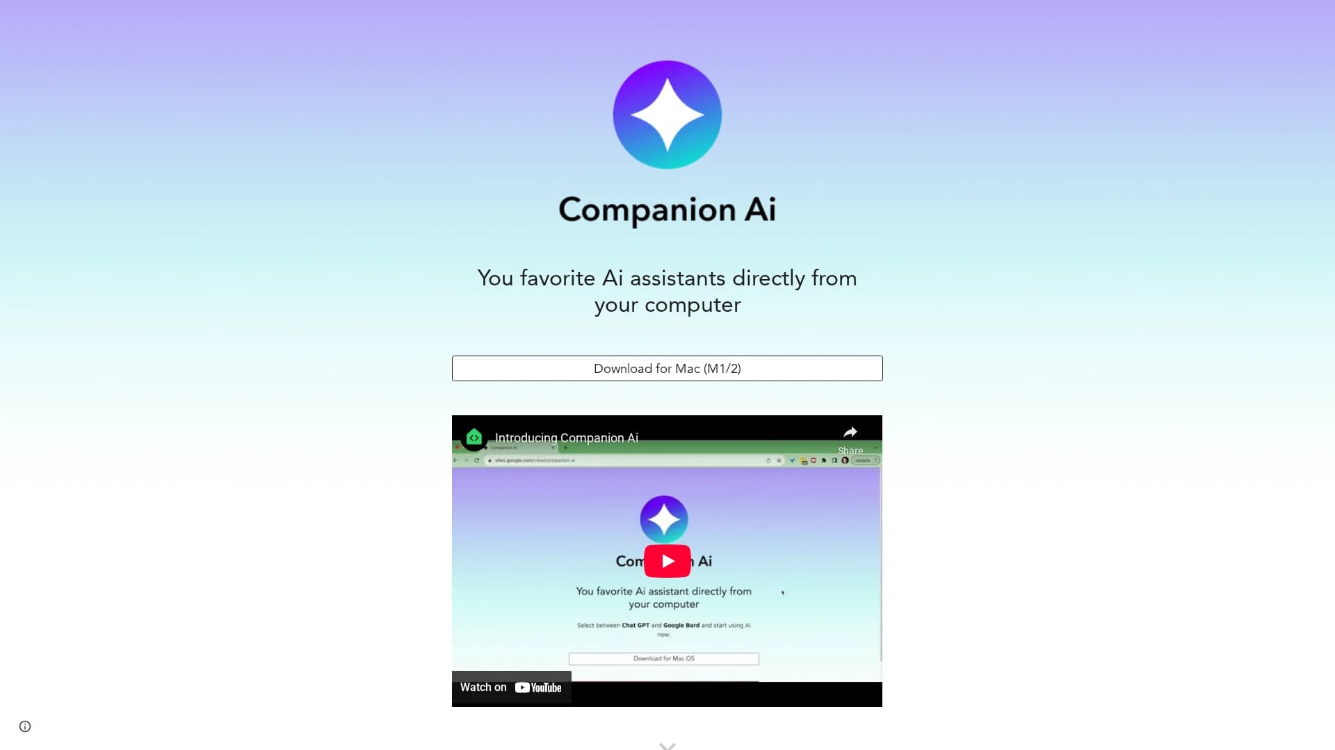 companion-ai homepage