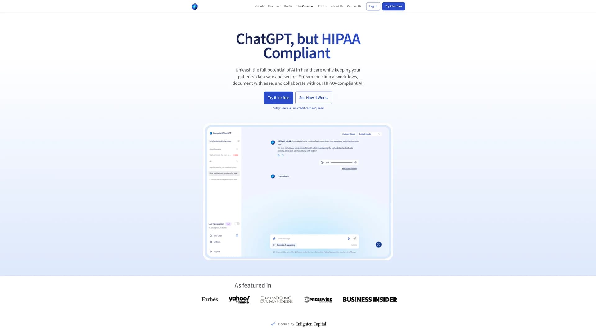 compliantchatgpt homepage