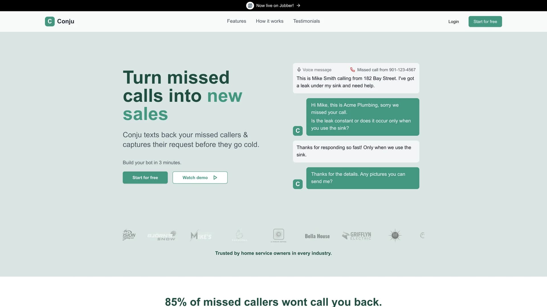 conju-build-ai-powered-apps homepage