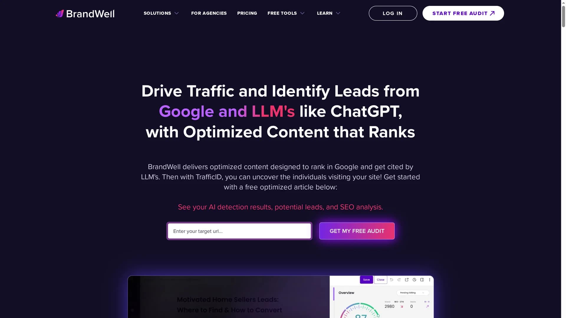 content-at-scale homepage
