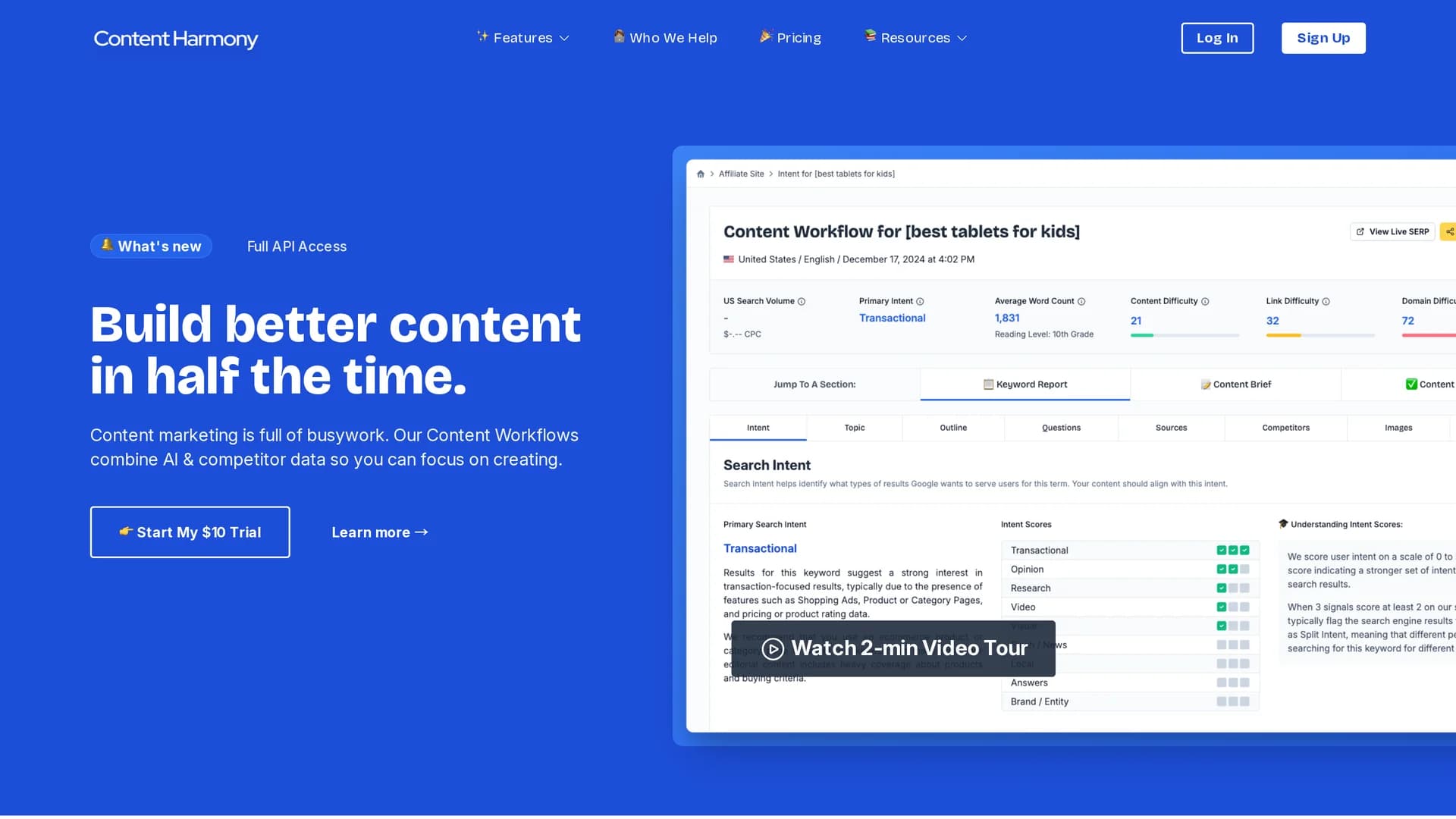 content-harmony homepage