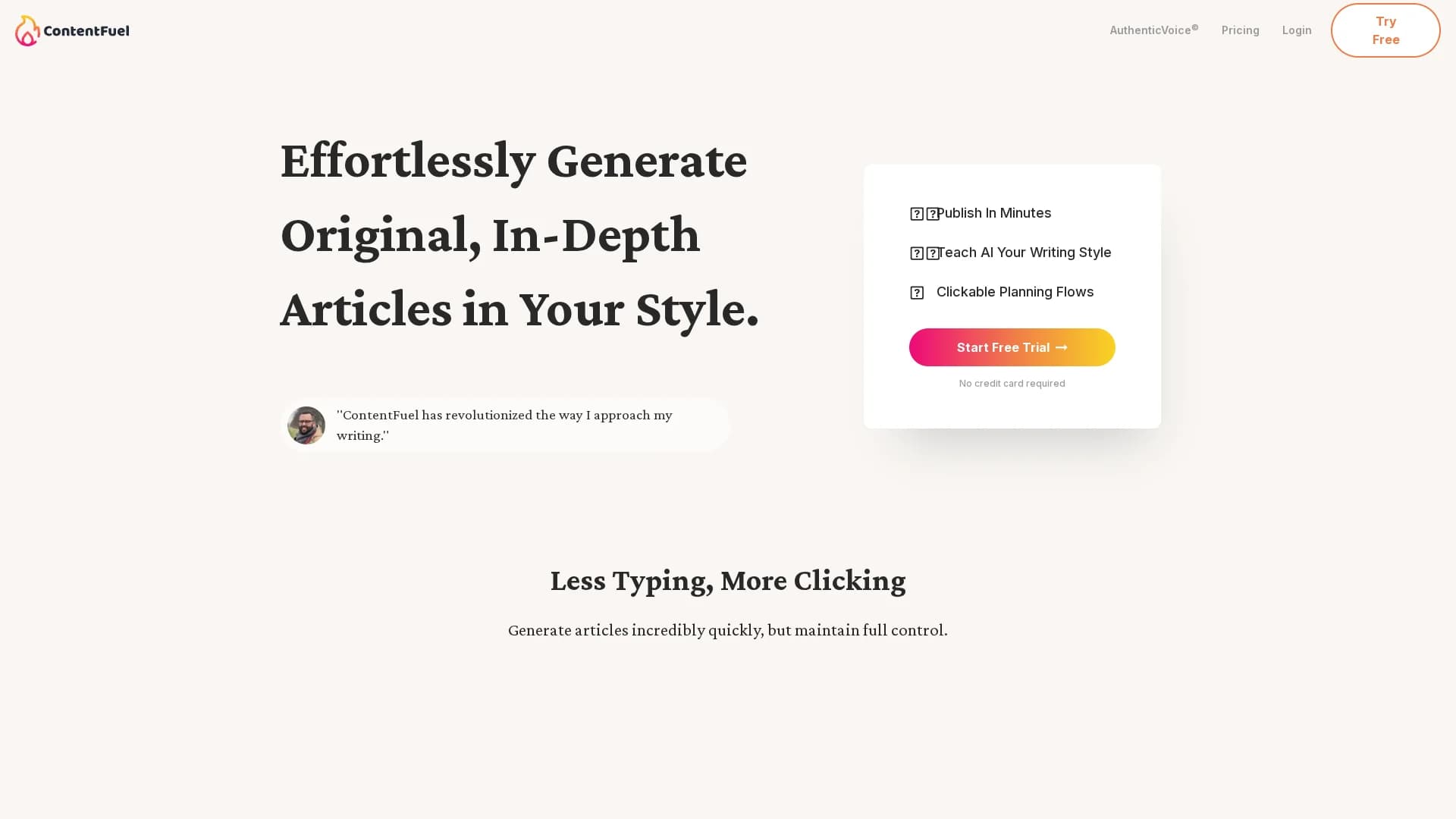 contentfuel homepage
