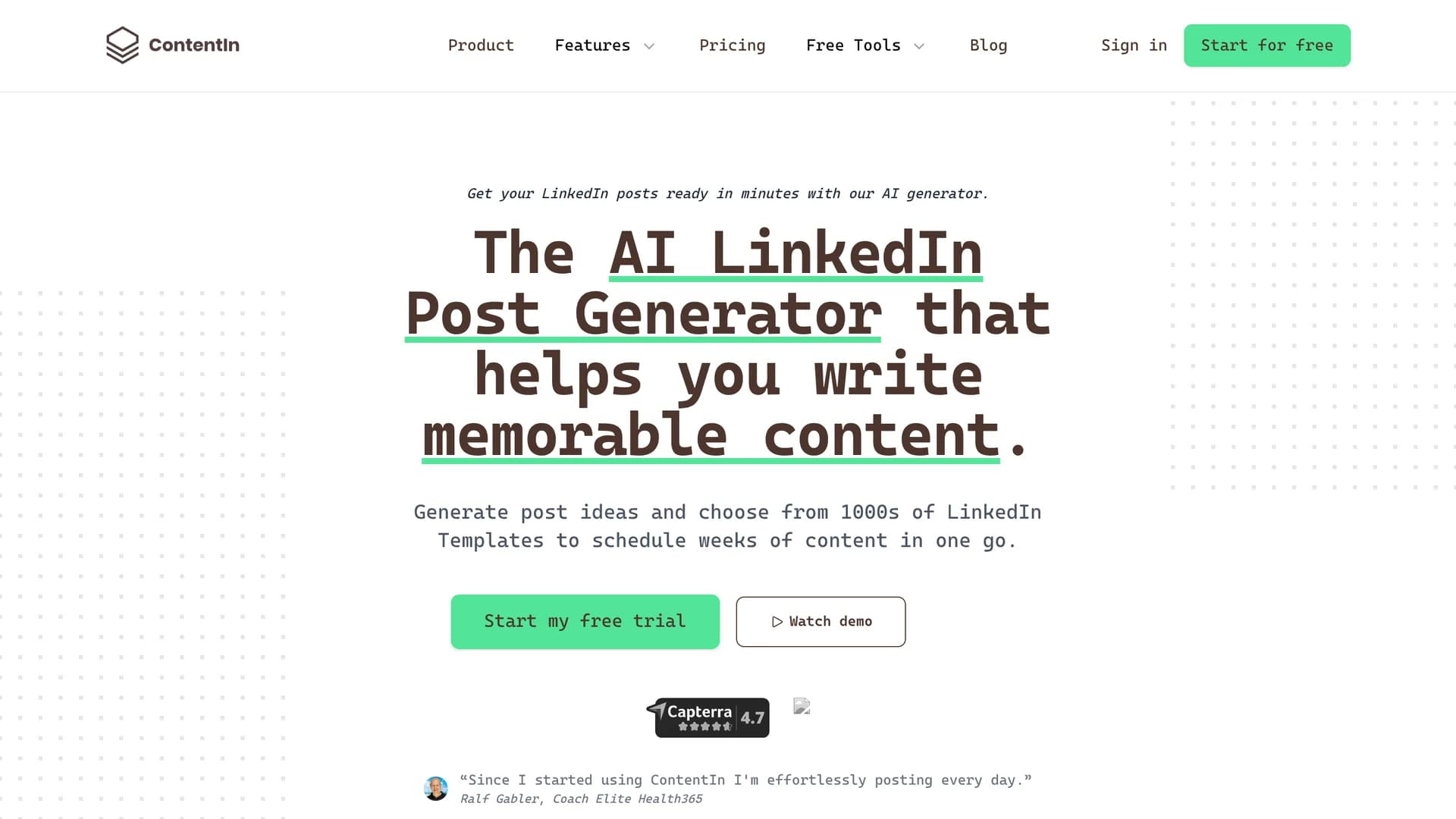 contentin homepage