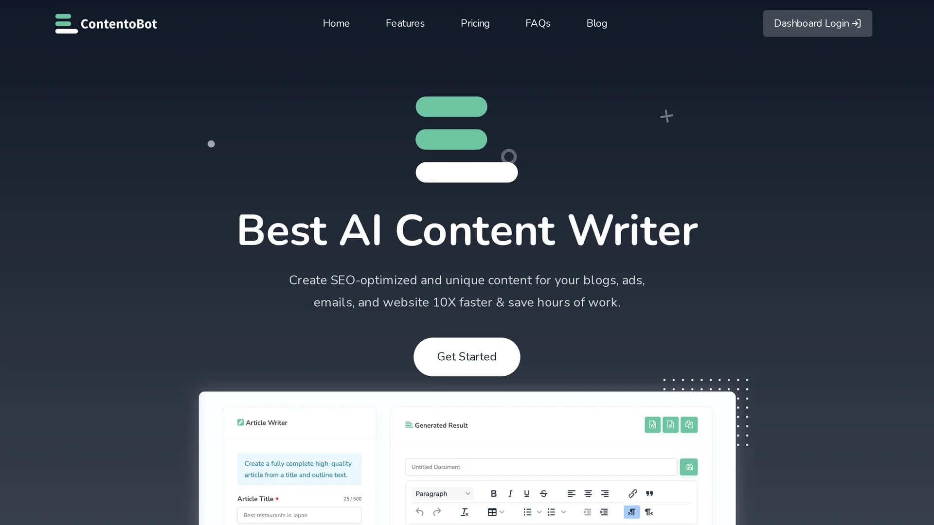 contentobot homepage