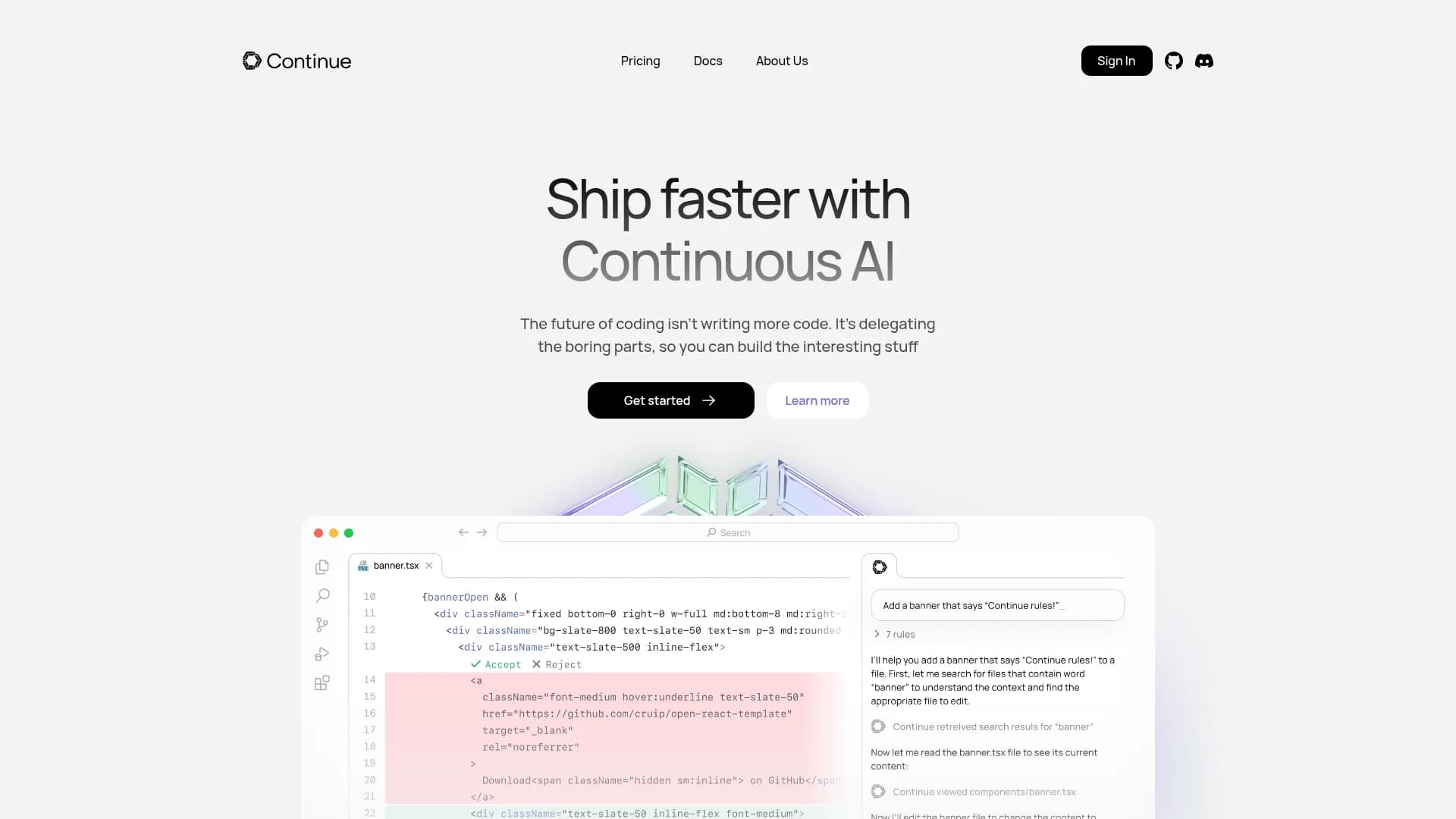 continue homepage