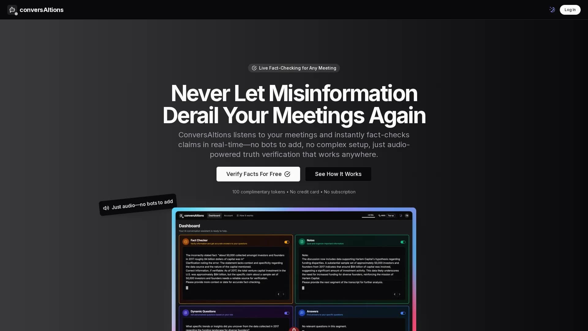 conversaitions homepage