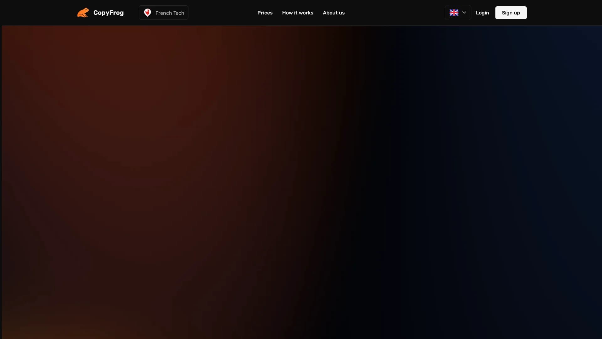 copyfrog-ai homepage