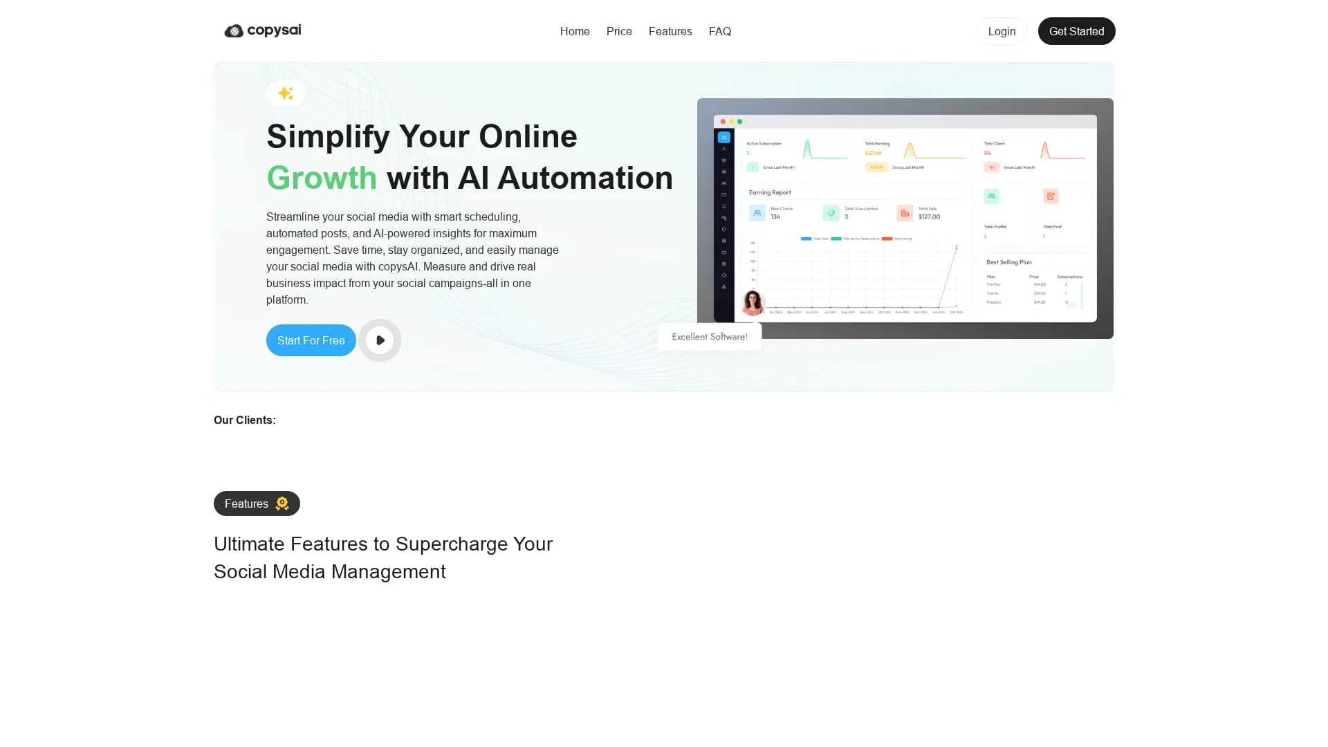 copysai homepage