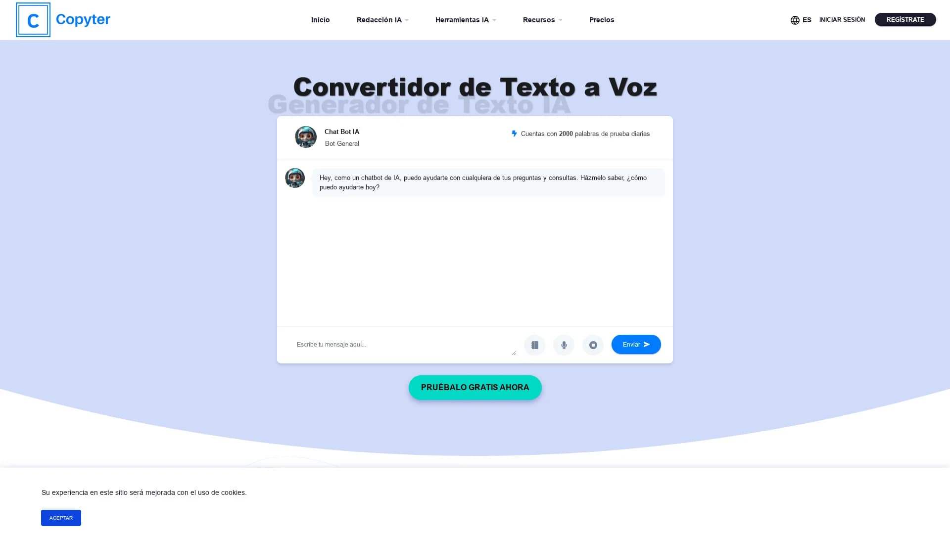 copyter homepage